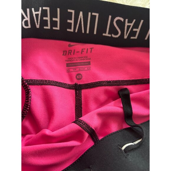 Nike Ladies Dri-Fit Activewear Bundle: Blue Waist Capri & 2 Pro Shorts Run XS - Picture 12 of 16